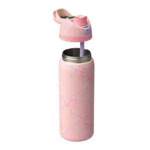 OWALA FreeSip® 32oz 不鏽鋼保冷運動水壺｜雙飲口吸管直飲設計｜Sugar Plum Fairy 紫粉色